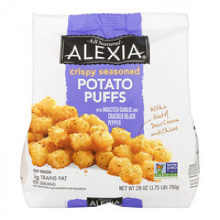 Alexia Potato Puffs Crispy Seasoned with Garlic & Black Pepper All Natural